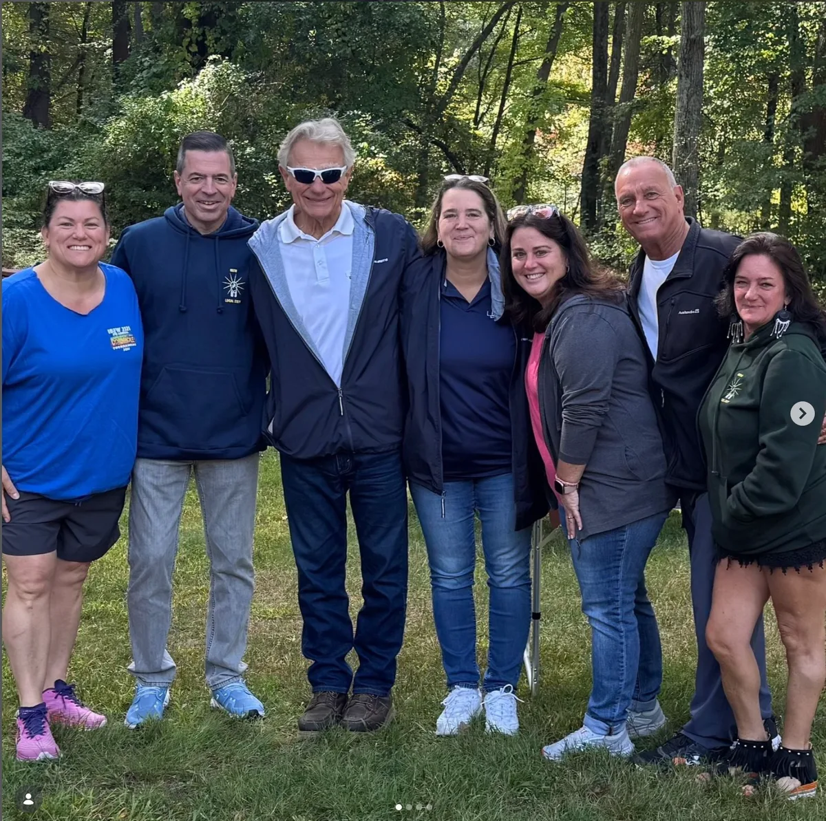 Paul Mauro with community members